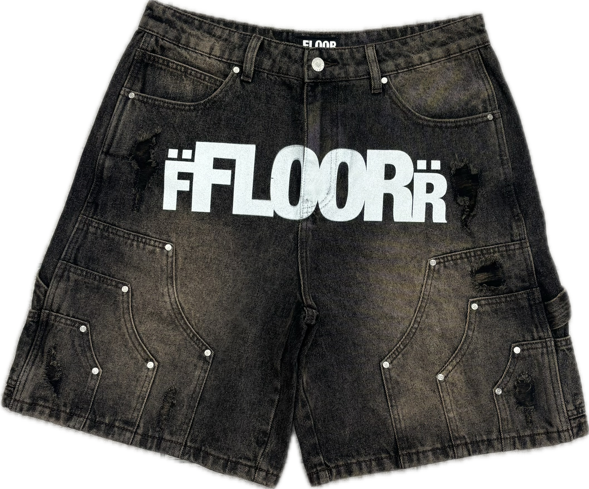 Floor 914 Jean Shorts Rust Wash