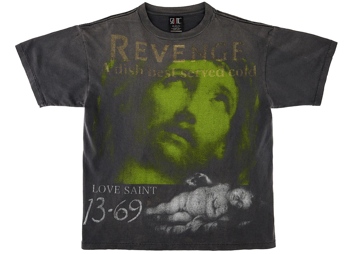 Saint Mxxxxxx x BerBerJin x GReeeeN Revenge Tee Vintage Black