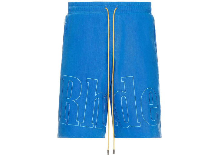 Rhude Embroidered Shorts Electric Blue