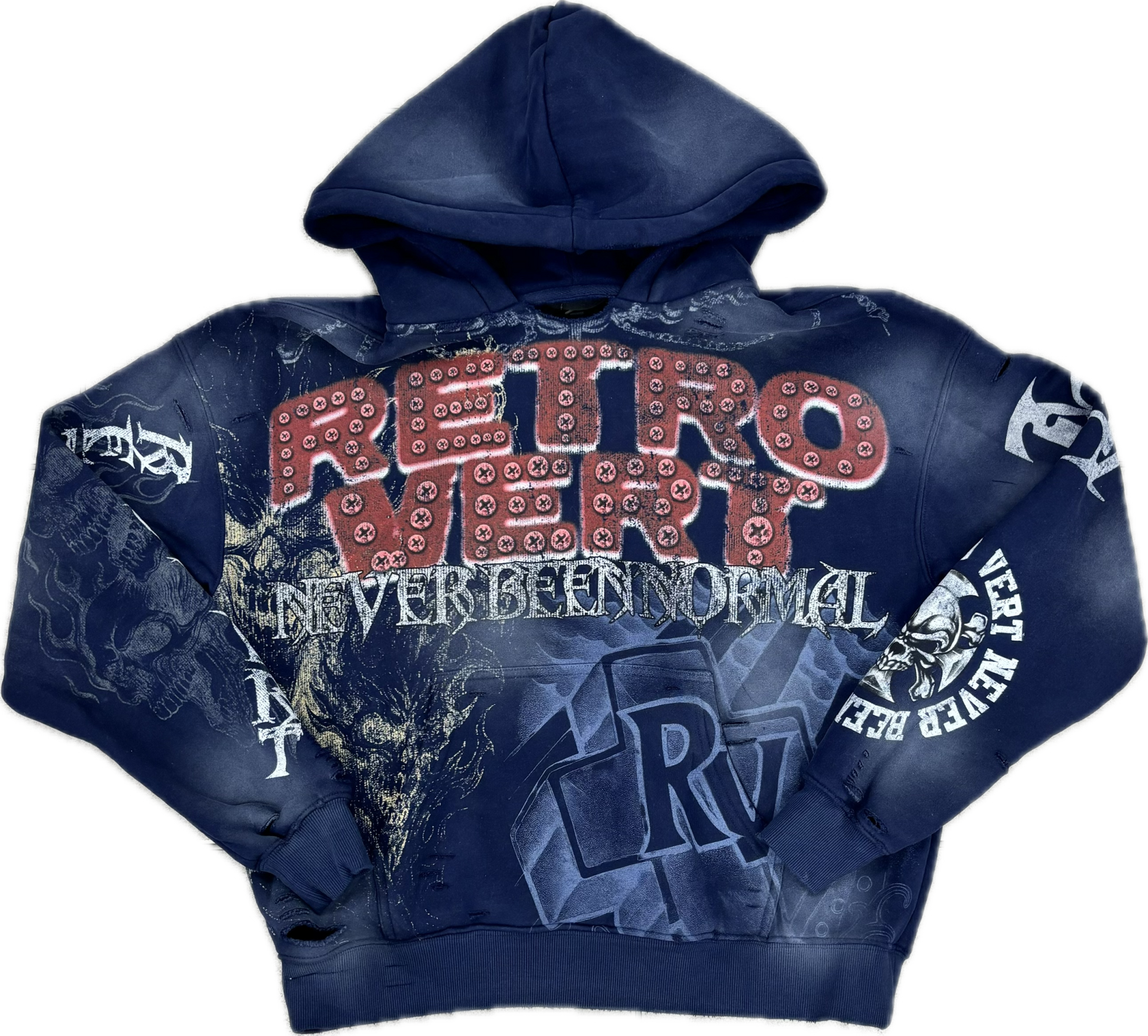 Retrovert Navy Sweat Suit