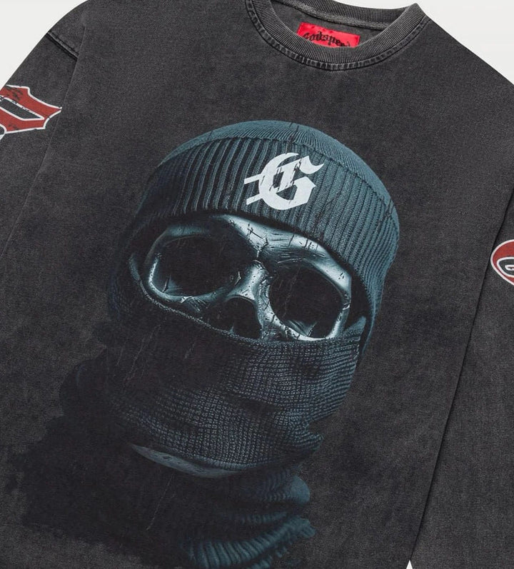 Godspeed Balaclava Szn L/S Tee Washed Grey