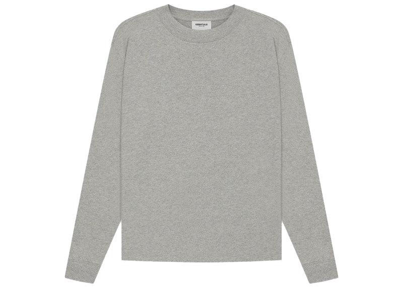 Fear of God Essentials Long Sleeve T-Shirt Dark Heather Oatmeal