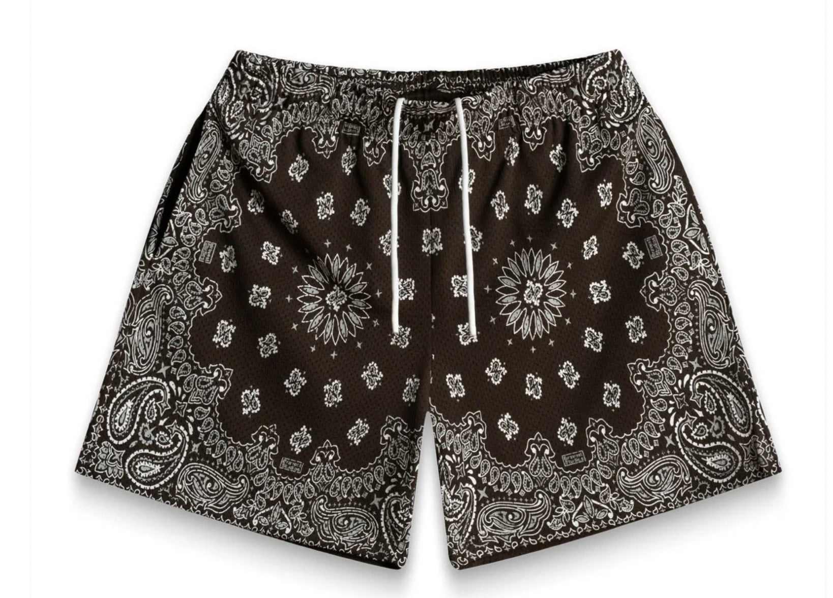 Bravest Brown Paisley Shorts
