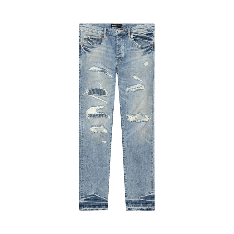 PURPLE BRAND Low Rise Skinny Jeans 'Light Indigo'
