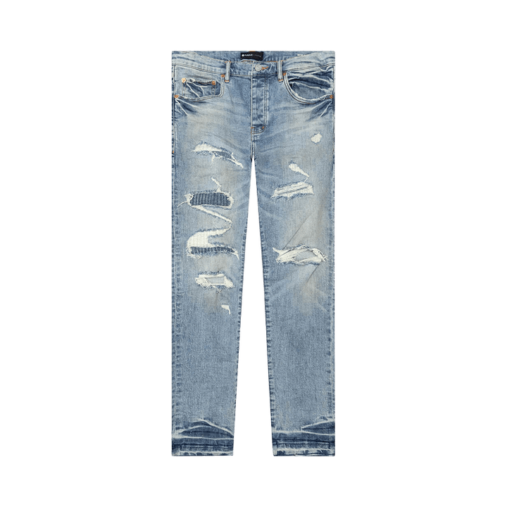 PURPLE BRAND Low Rise Skinny Jeans 'Light Indigo'