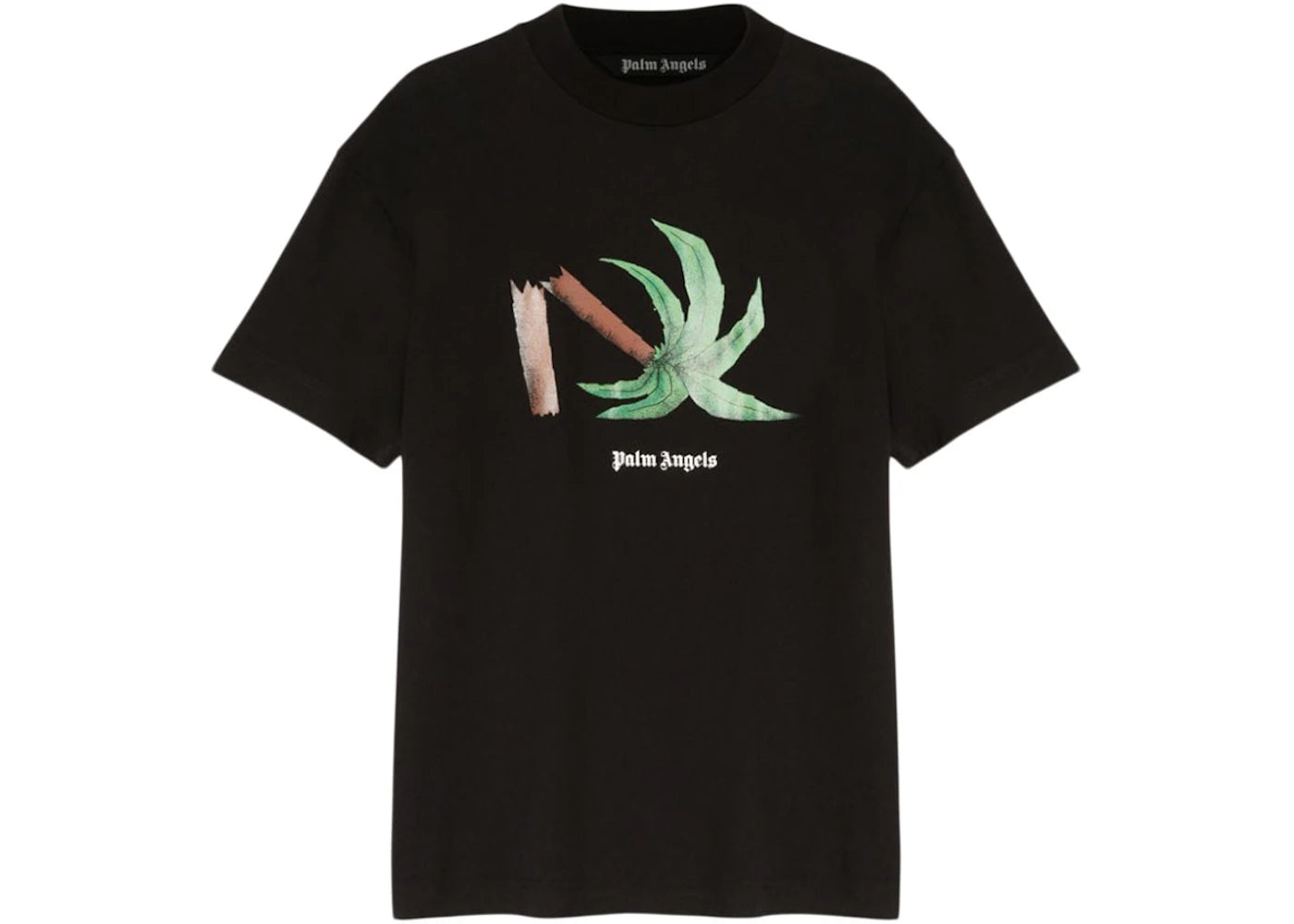 Palm Angels Broken Palm Classic T-Shirt Black/Green