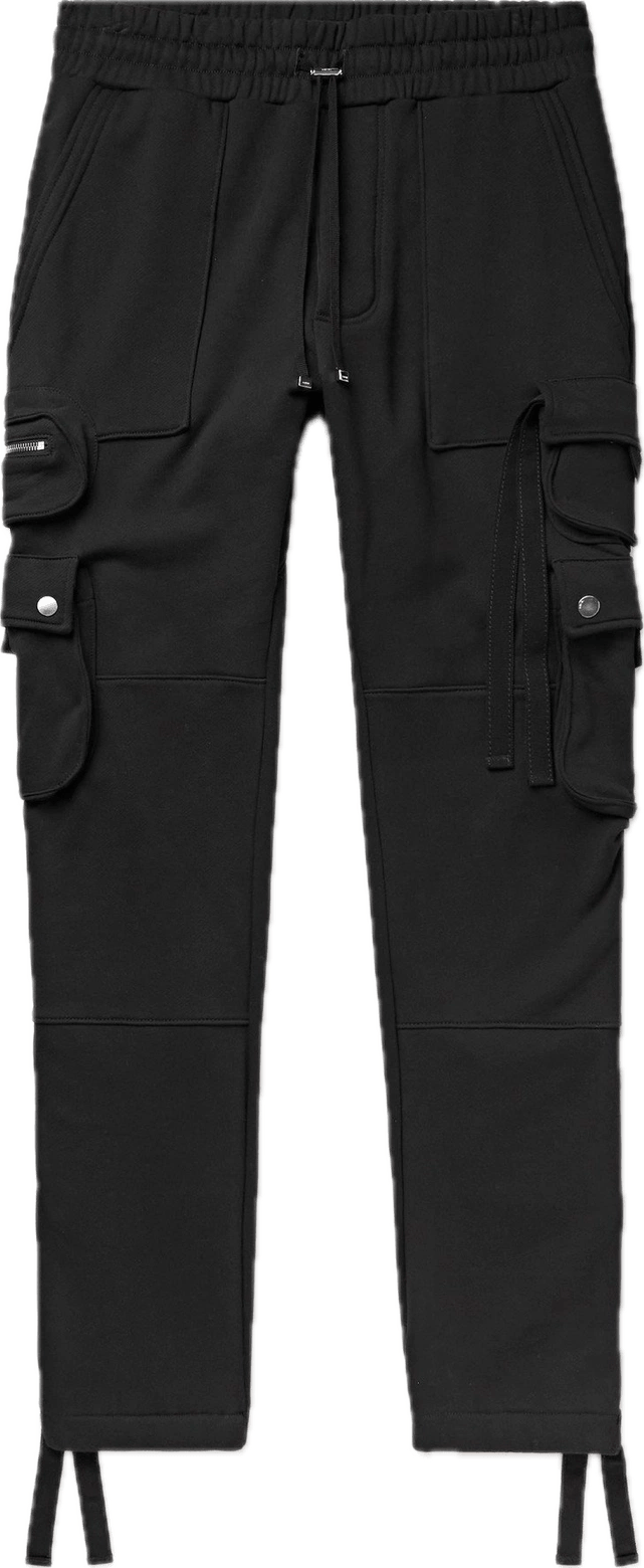 AMIRI  Cotton-Jersey Cargo Sweatpants - Black