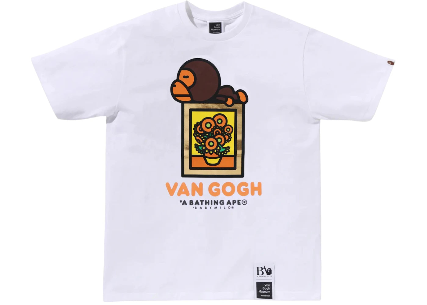 BAPE x Van Gogh Museum Baby Milo Tee White