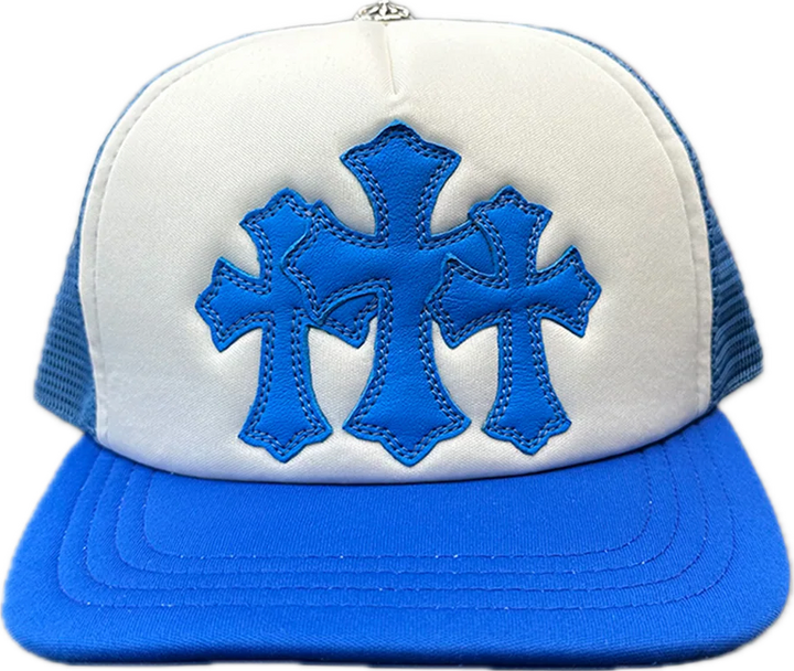 Chrome Hearts Triple Cross Patch Hat Blue