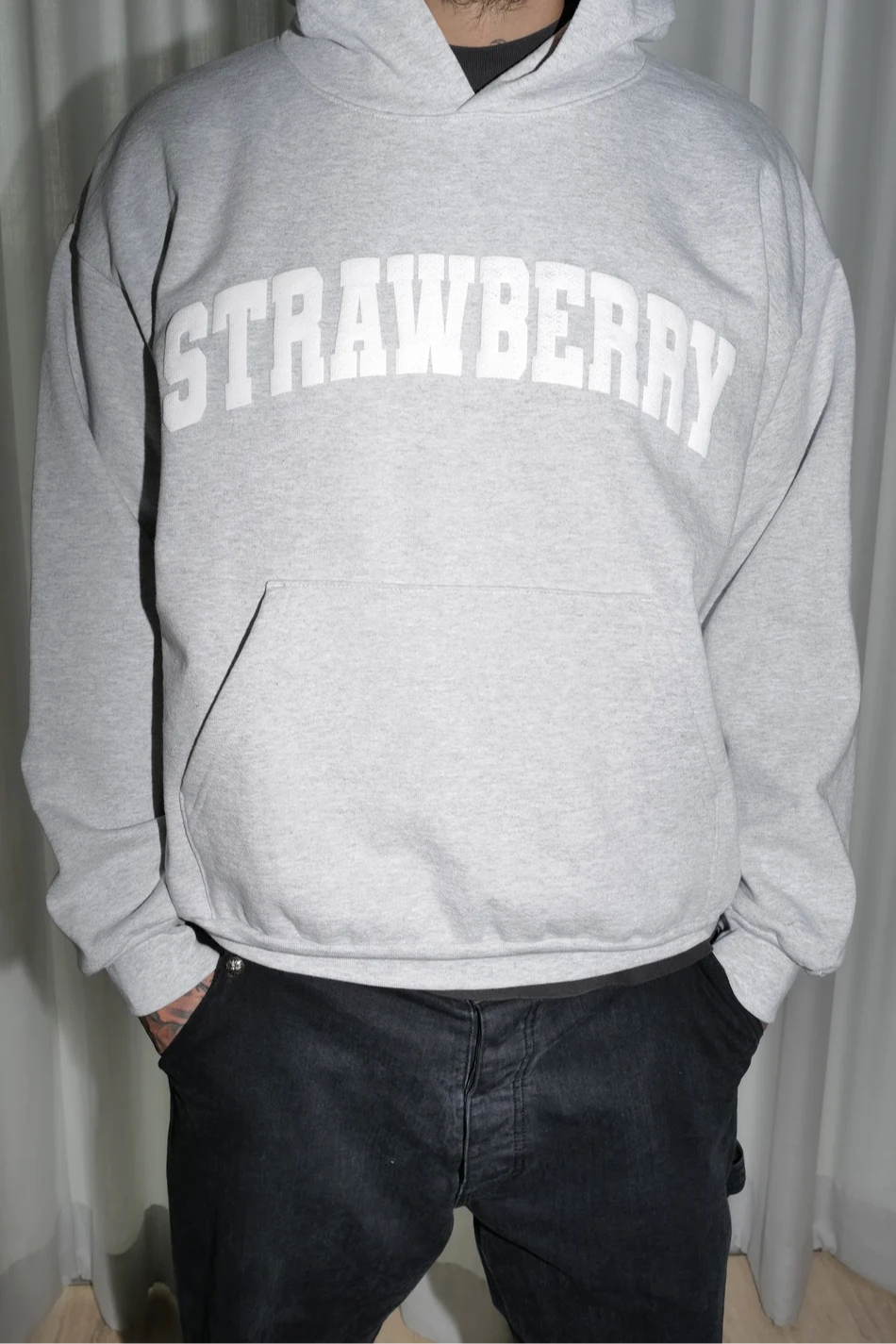 Strawberry Brand Heather Grey Hoodie