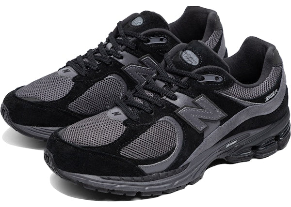 New Balance 2002R Black Dark Grey