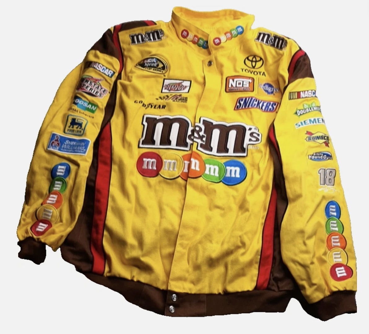 Kyle Busch M&M Jacket Yellow