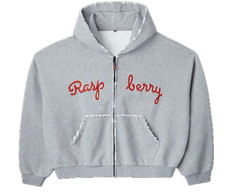 Raspberry Script Zip Sweatshirt