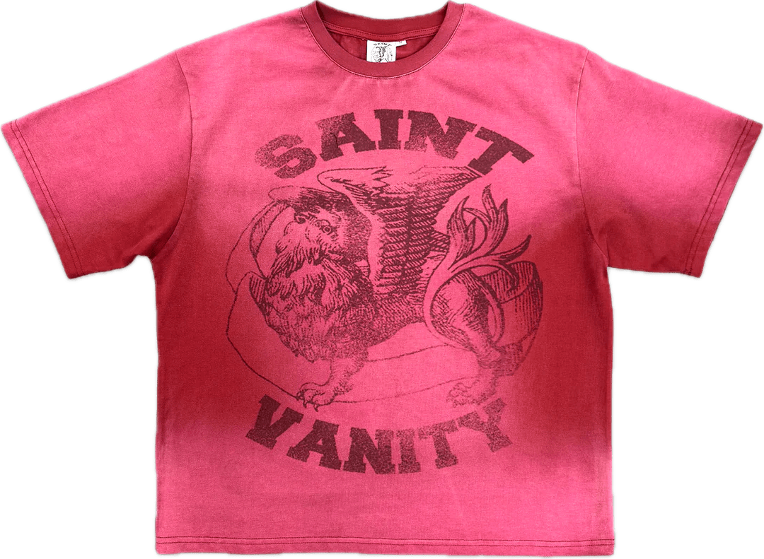 Saint Vanity Red Dissolve Griffin Tee