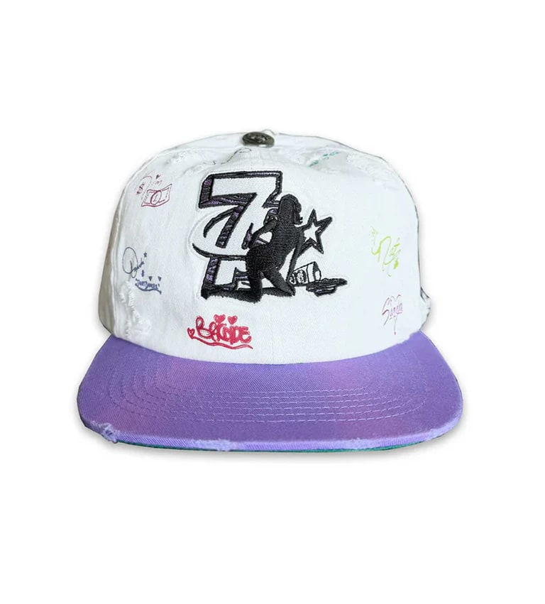 Triple seven  Logo white hat