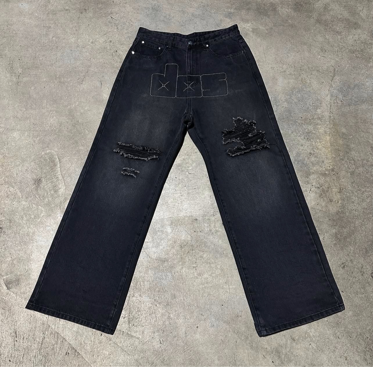 DOS Jeans Black Distressed