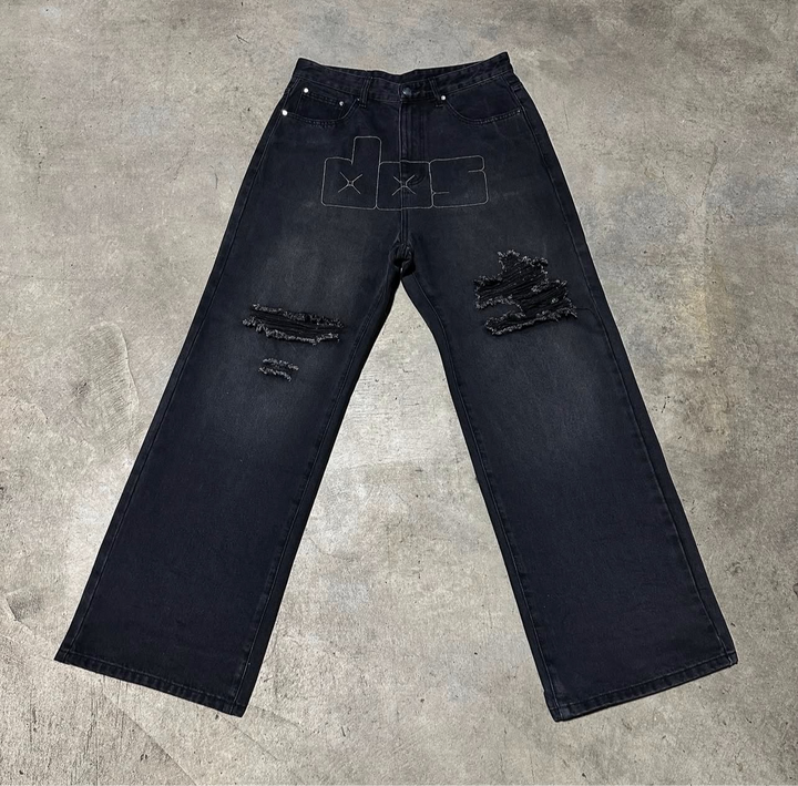 DOS Jeans Black Distressed